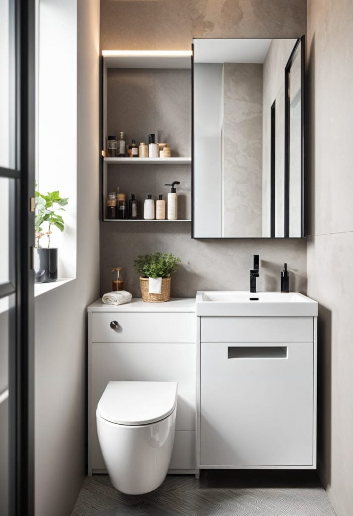 19 Genius Small Bathroom Ideas: Space Saving Hacks 34 17th room-saving bathroom solution 5
