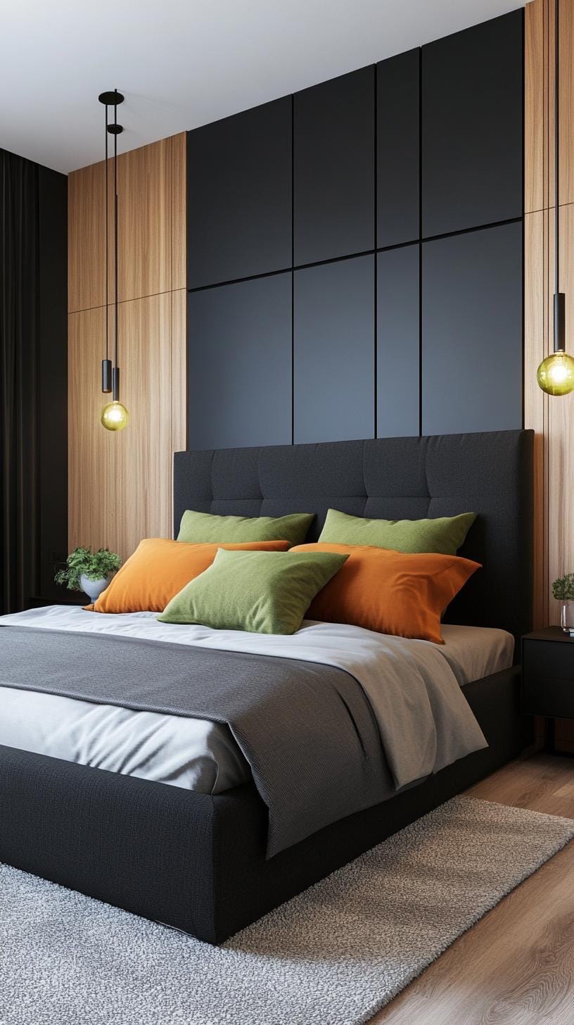 20 elegant black and green bedroom ideas that you have to see 38 12. Minimalist Mokka mixture: format of a clear space
