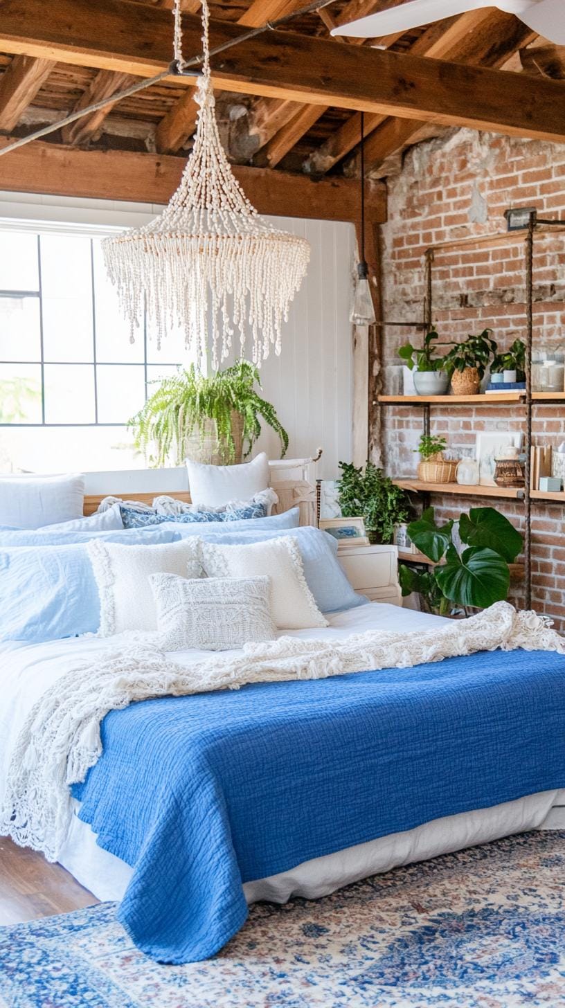 21 Best Blue Boho bedroom ideas to inspire you 62 19.
