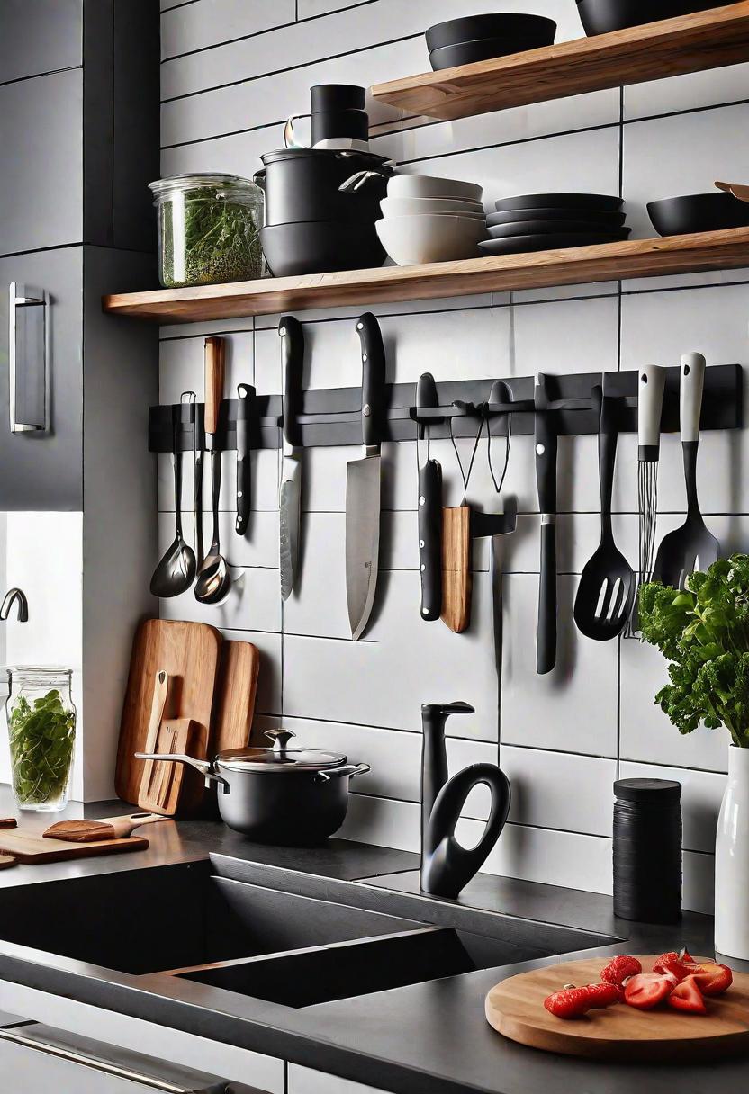 39 Cutting-Edge Modern Kitchen Design Ideas: Contemporary Style 23 17. Vertical Storage Solutions-1