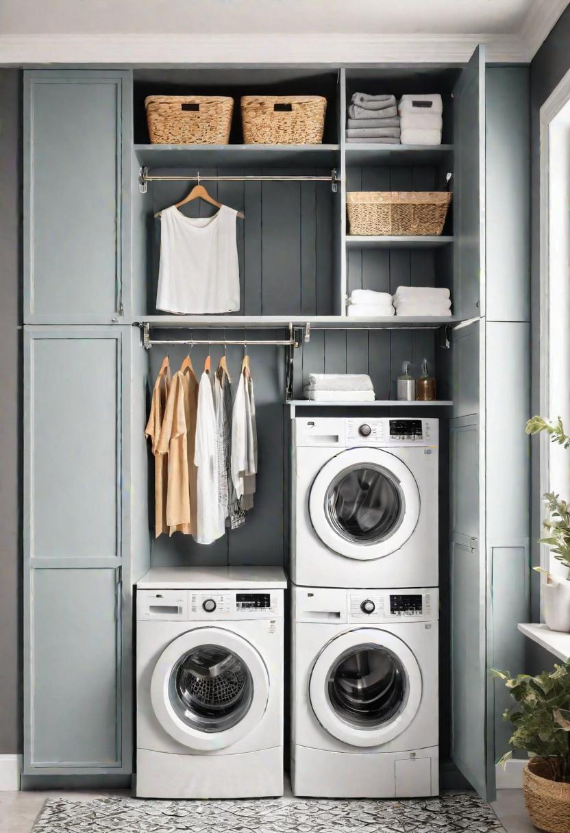 20 innovative wash cabin cabinet ideas: stylish storage solutions 16 11. Accordion dry stick cabinet-0