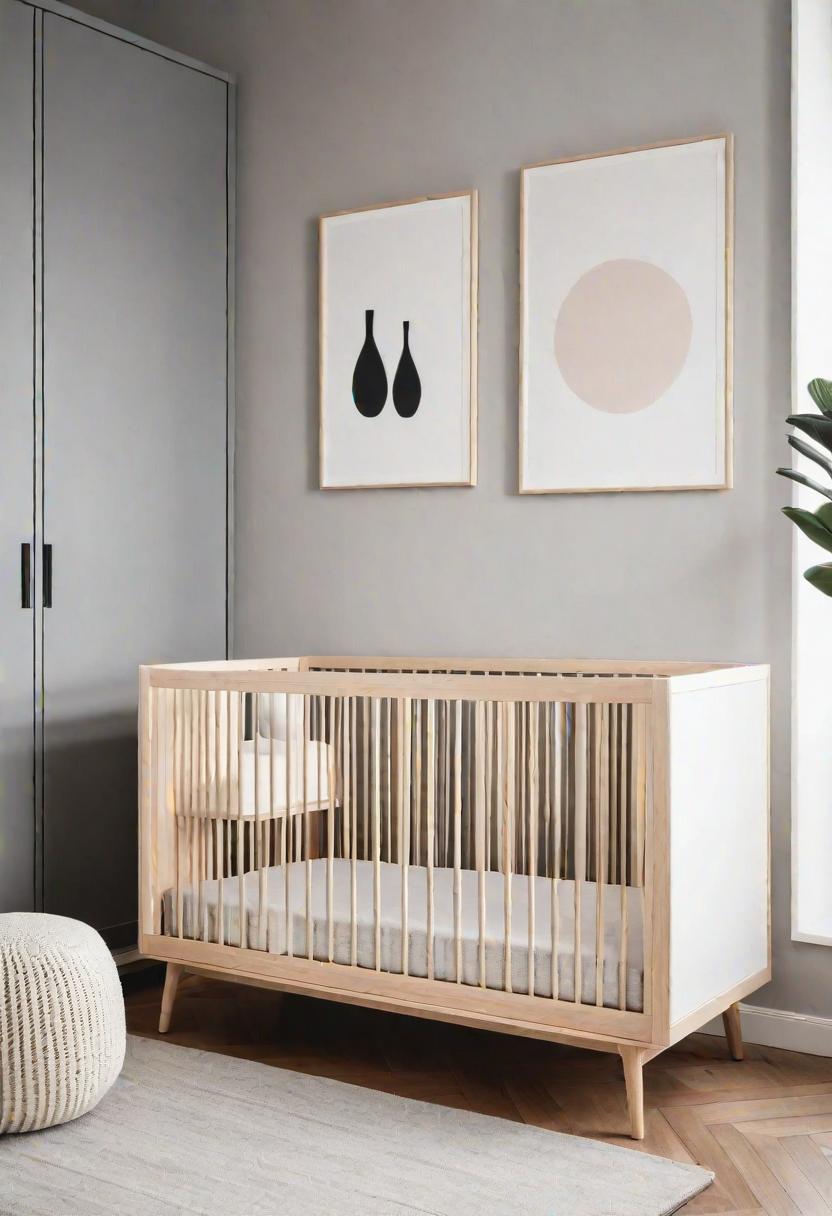 37 Sleek Minimalist Nursery Ideas: Modern, Serene Designs 11 8. Adjustable Height Modern Crib-0