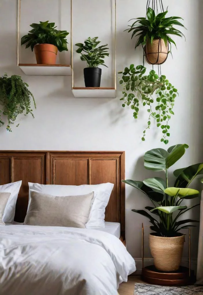 30 gemütliche und inspirierende Gästeschlafzimmer Ideen 32 30. luftbeküratende Pflanzen-Ecke-0