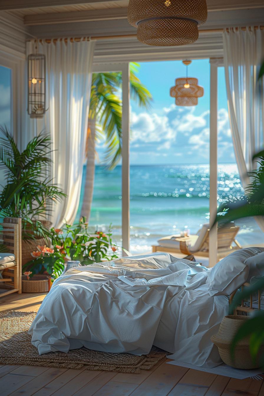 21 modern ideas for the coastal bedroom for a relaxing retreat 9 3. Airy Coastal bedroom curtains-1