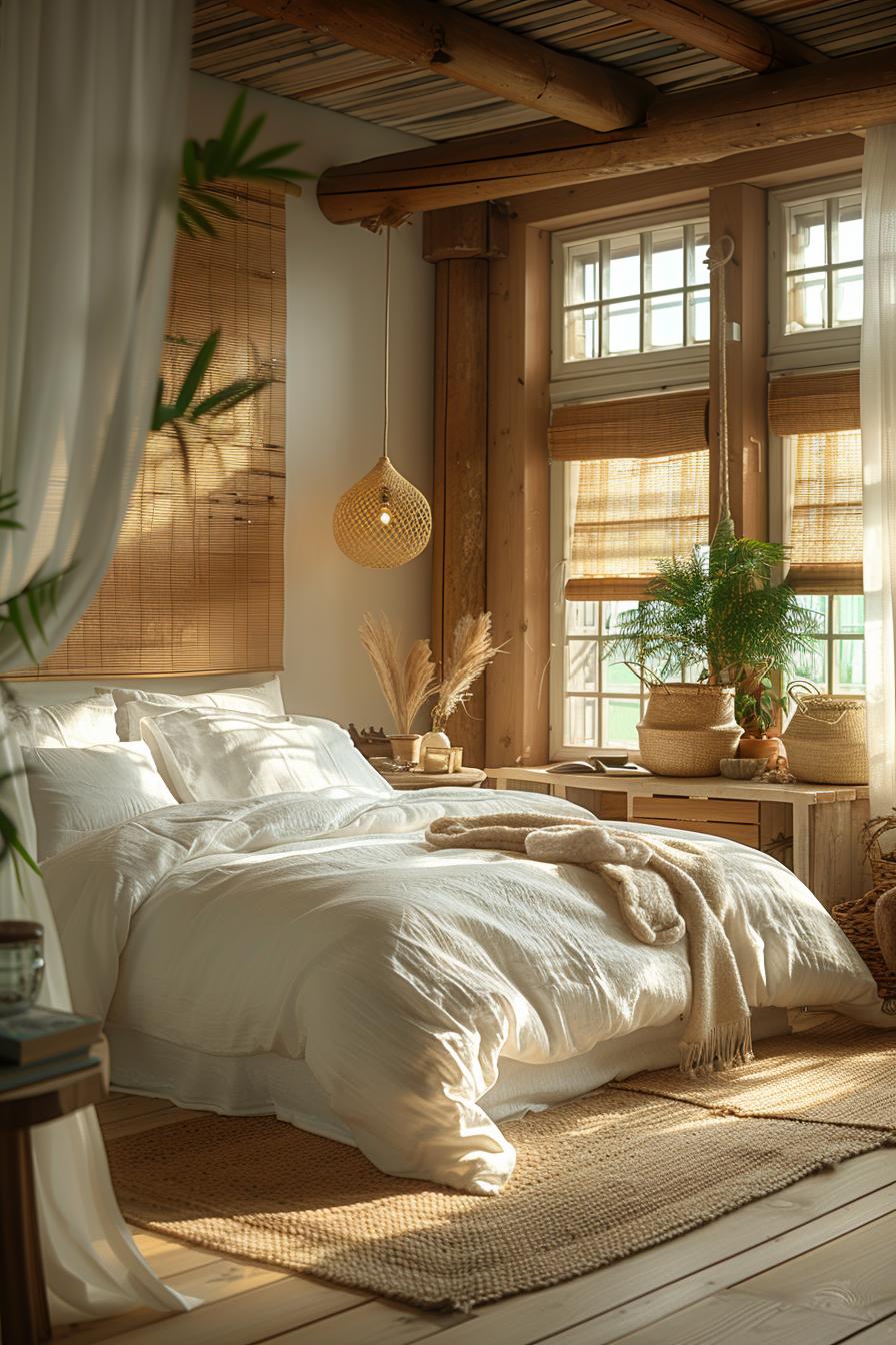 23 Trendy Boho Coastal Bedroom Ideas that you will love 57 21. Airy window treatment Ideen-0