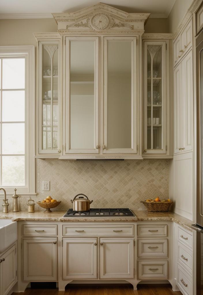 35 Stunning Kitchen Backsplash Ideas: Creative and Eye-Catching Designs 4 2. Antique Mirror Glass Inspiration-0