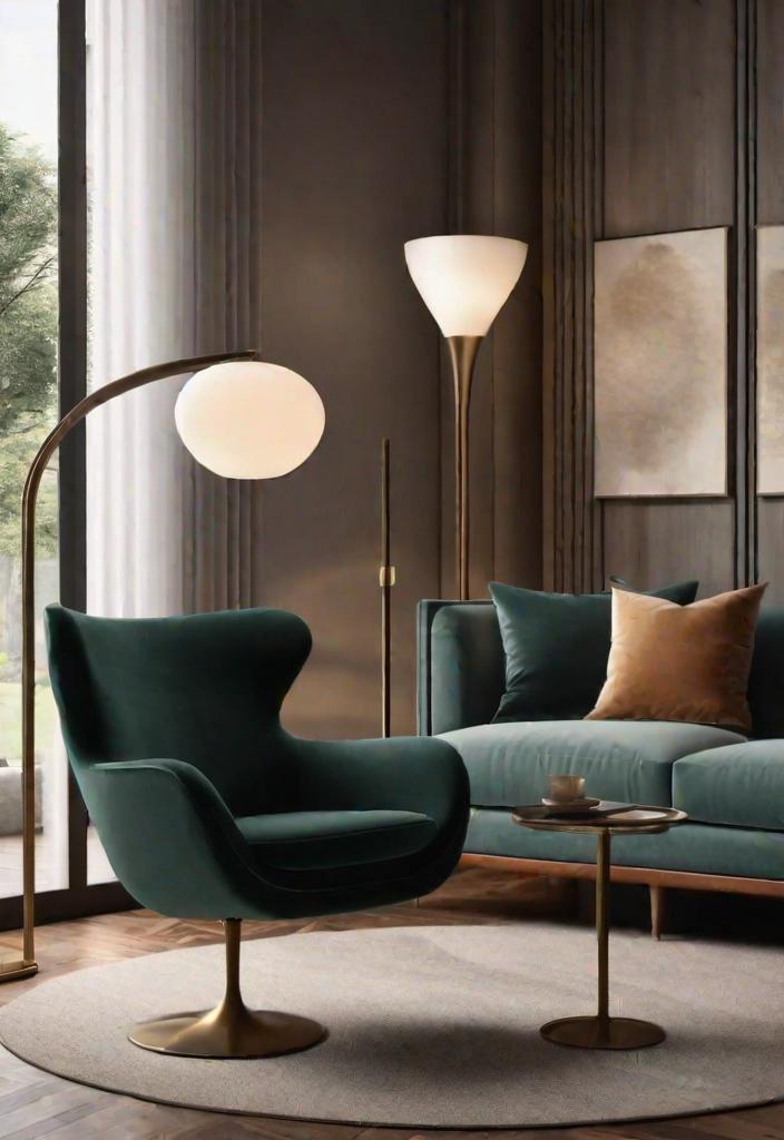 27 schöne Mitte des Jahrhunderts moderne Wohnzimmer 29 24. gewölbter Stielstahllampe-0