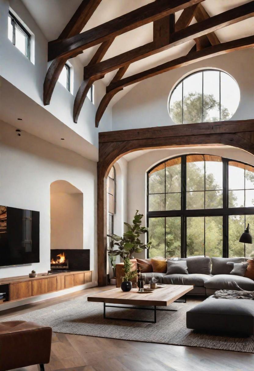 37 Cozy Contemporary Living Room Ideas: Modern Elegance 36 34. Architectural Focal Points-0