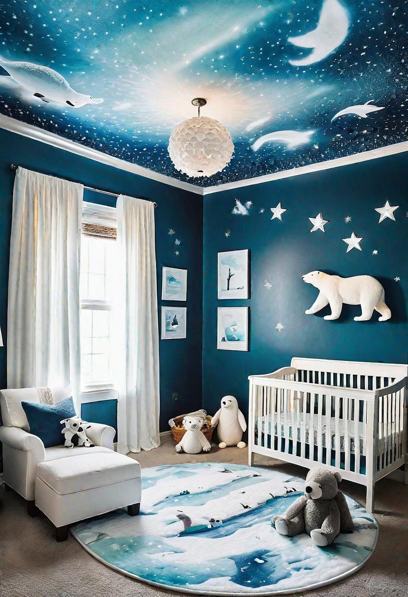 28 Charming Baby Boy Nursery Ideas: Creative Themes and Decor for Your Little Man 14 12. Arctic Adventure Nursery inspo-0