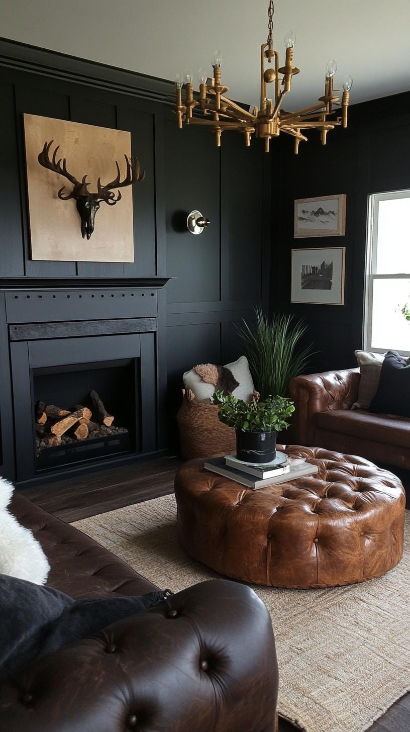 19 cozy Moody farmhouse living room ideas, the wow 53 17. Art Deco crown candlestick in Farmhouse-1