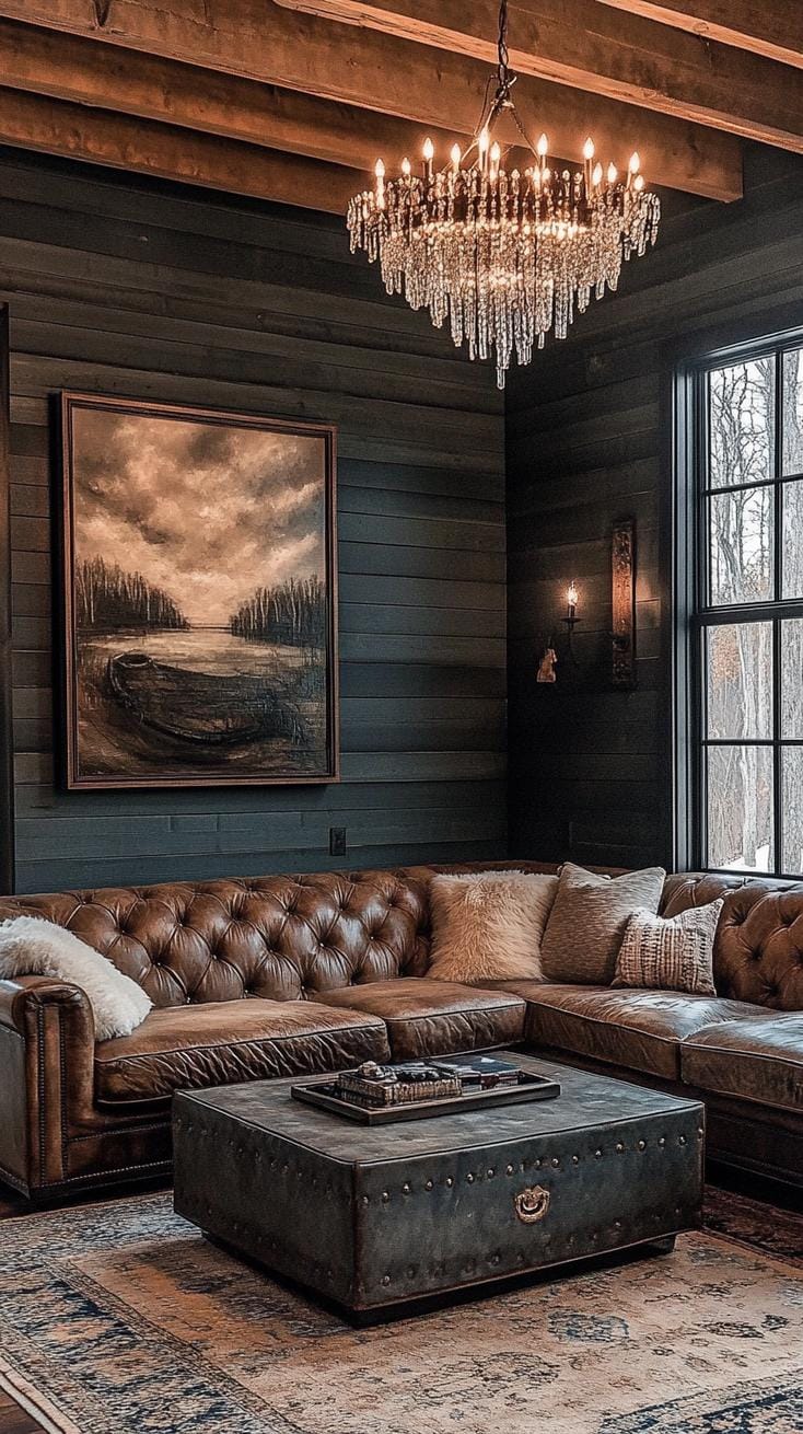 19 Cozy Moody Farmhouse Living Room Ideas That Wow