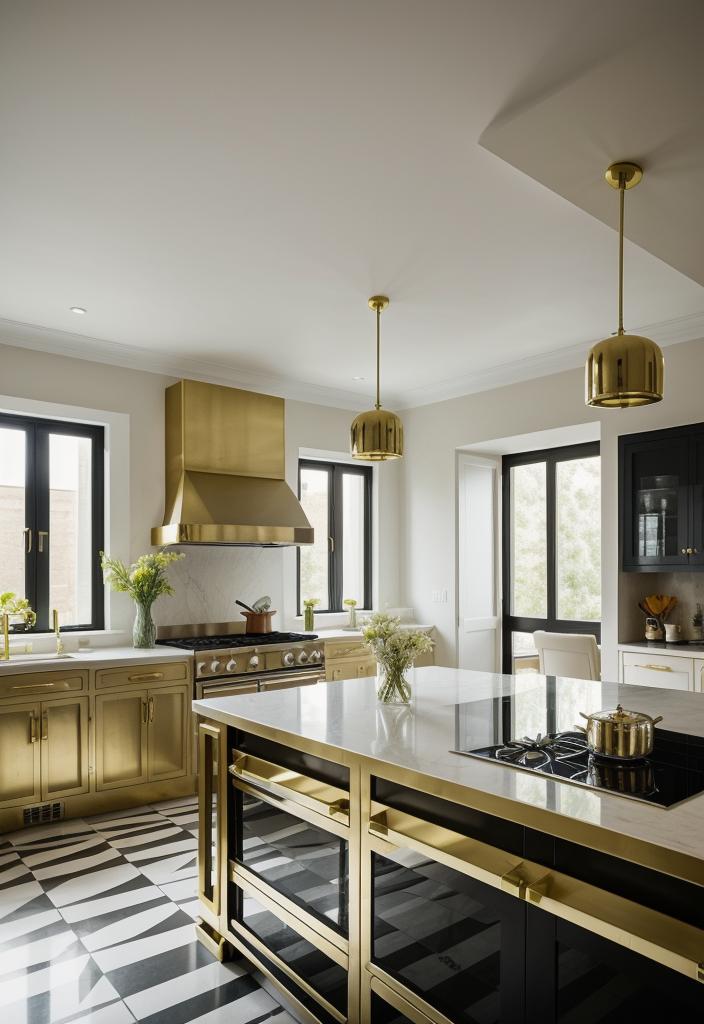 26 Genius Kitchen Island Ideen: Stil und Funktionalität 30 18. Art Deco Island Design-0