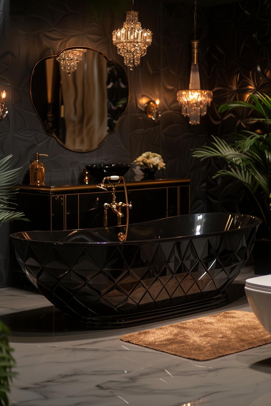 23 dream bathroom to inspire your creative genius 17 9. Art Deco Luxury Bathroom-0