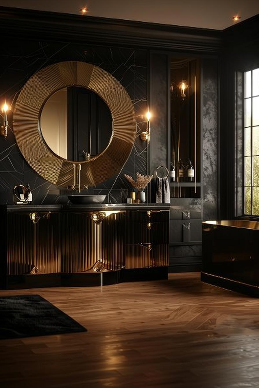 23 dream baths to inspire their creative genius 18 9. Art Deco Luxury Bathroom-1