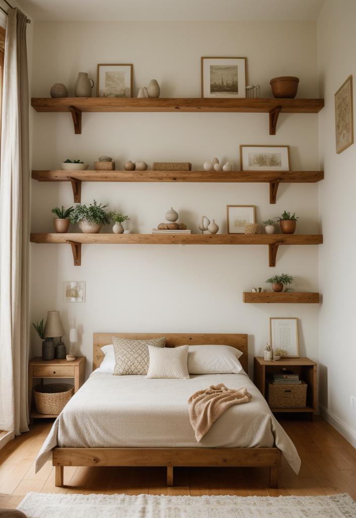 36 Earthy Bedroom Ideas for a Serene Space 6 2. Artisan Clay Bedroom Decor-2