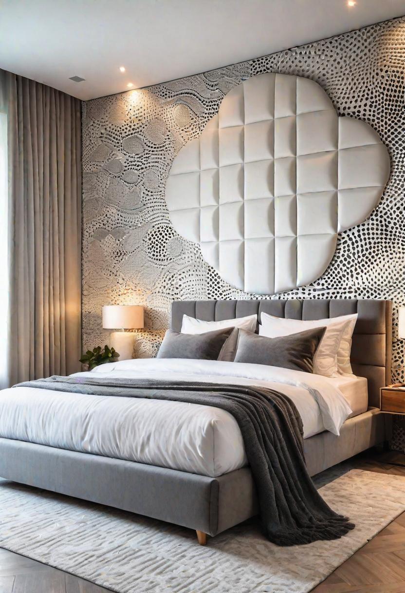 35 Stunning Bedroom Accent Walls for a Cozy Makeover 65 33. Artistic Sound-Absorbing Accent Wall-0