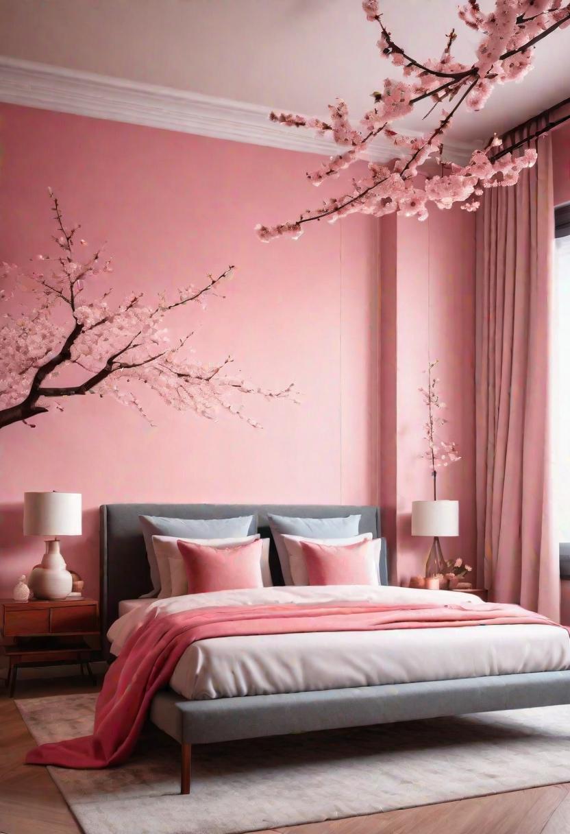 63 Luxurious Pink Bedrooms to Warm Up Your Space 24 22. Asian-Inspired Pink Bedroom Decor-0