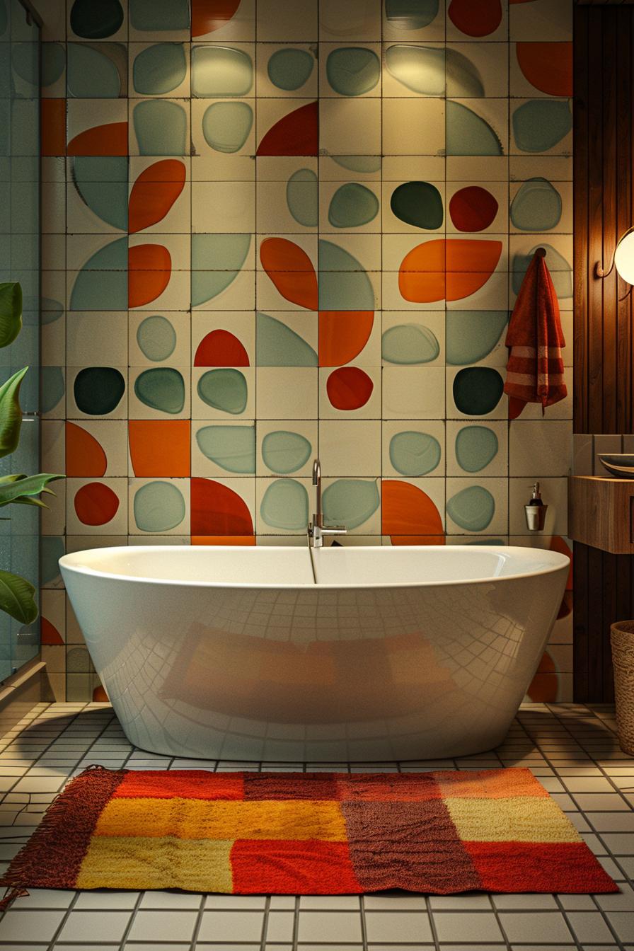 15 chic mid century modern bathroom ideas for timeless elegance 15 5. Atomic era wallpaper trends for bathroom-0