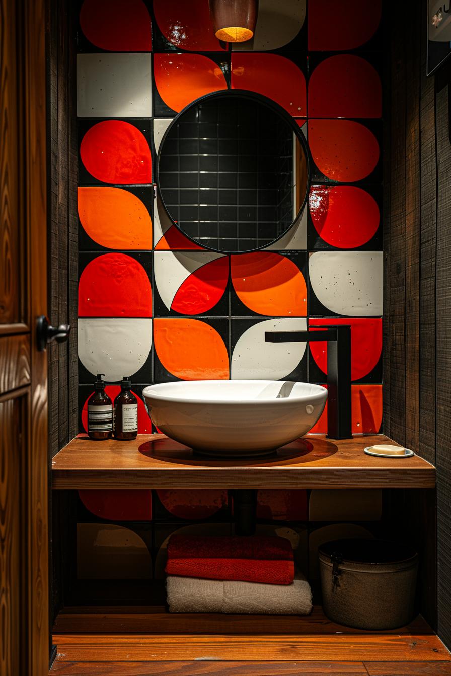 15 chic mid century modern bathroom ideas for timeless elegance 17 5. Atomic era wallpaper trends for bathroom-2