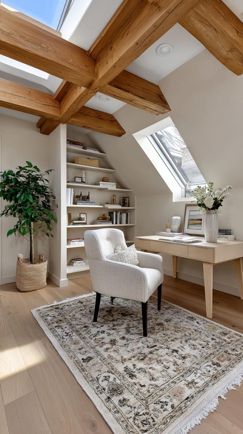 21 clever small office ideas for home and work areas 56 21. Atopicing Home Office using worn ceiling room-1