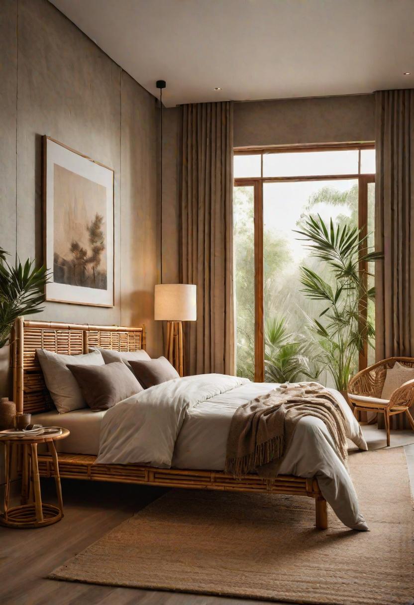 36 Earthy Bedroom Ideas for a Serene Space 17 8. Bamboo Bedroom Furniture-0