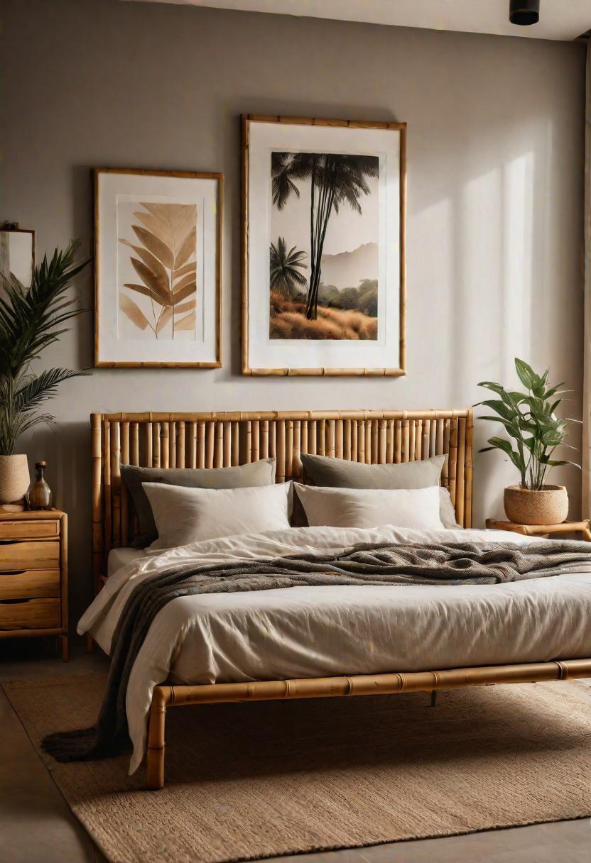 36 Earthy Bedroom Ideas for a Serene Space 18 8. Bamboo Bedroom Furniture-1