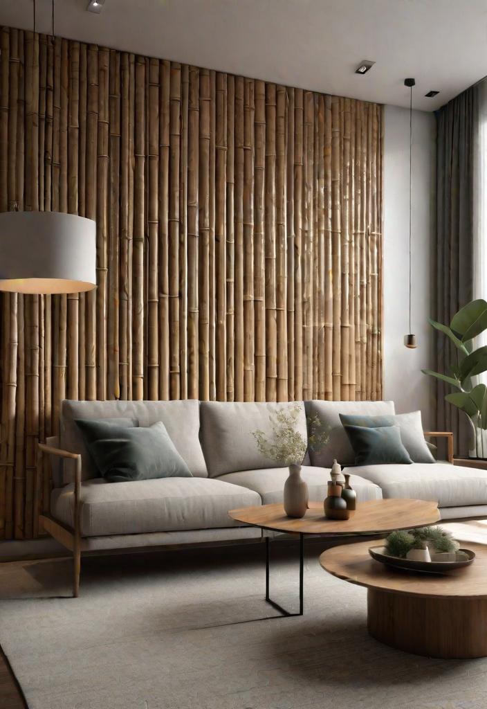 40 Breathtaking accent walls in living room Ideas 25 22. Bamboo Slat Wall-0