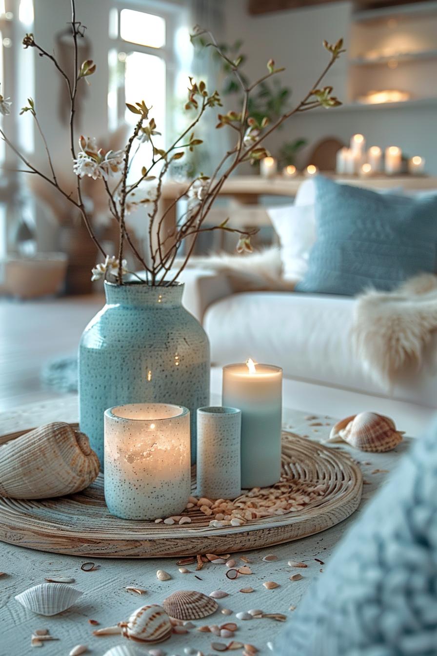 15 breathtaking Boho Coastal living room ideas for a beach house 39 39 13. Beach you will find candle holders ideas-2