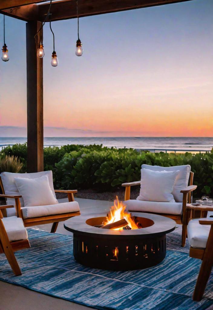 43 Inspiring Coastal Living Room Ideas 20 18. Beach-inspired outdoor living space-0