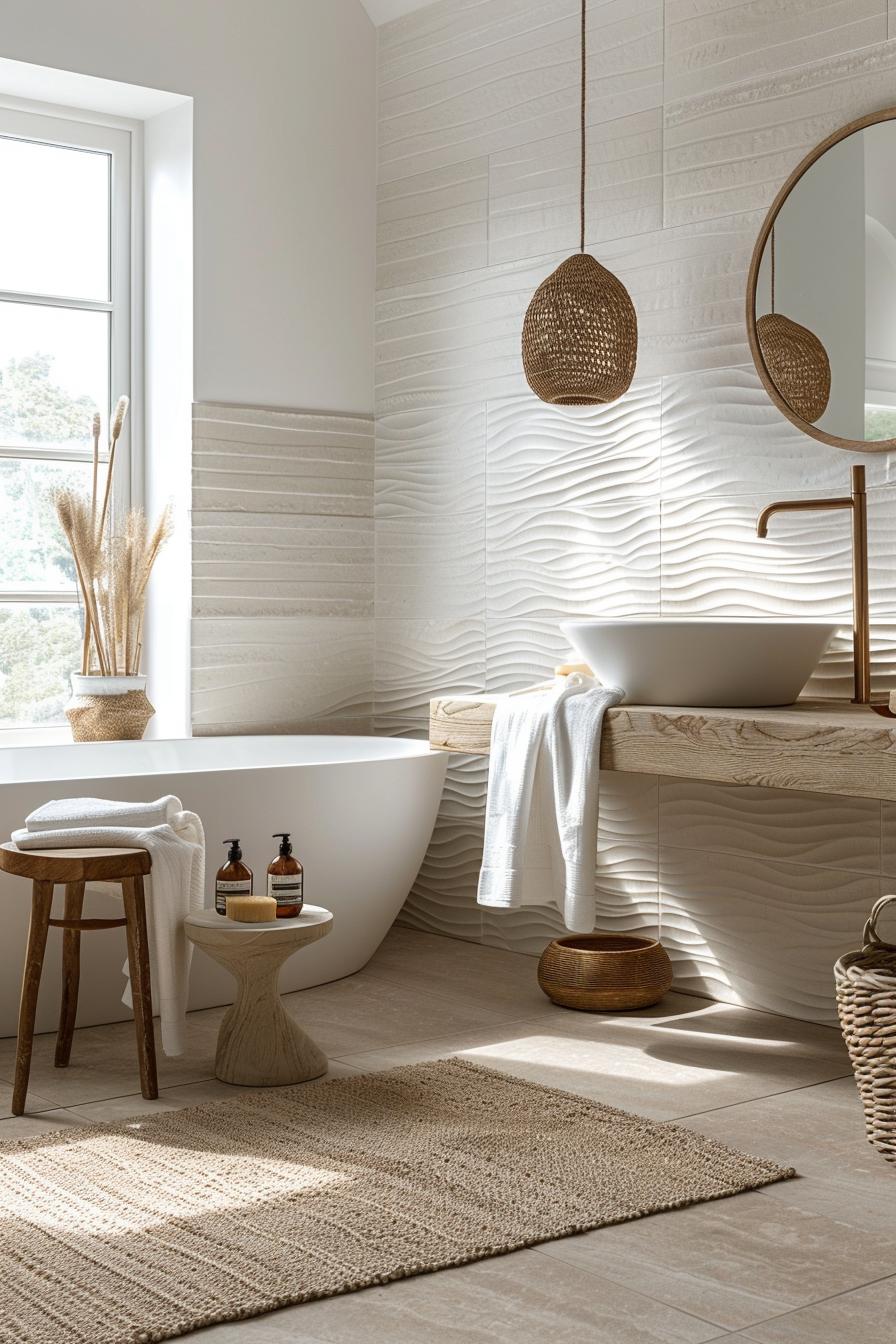 19 trendy bathroom tiles -Ideas, the WoW 33 19. Beachy bathroom tiles Inspiration-0