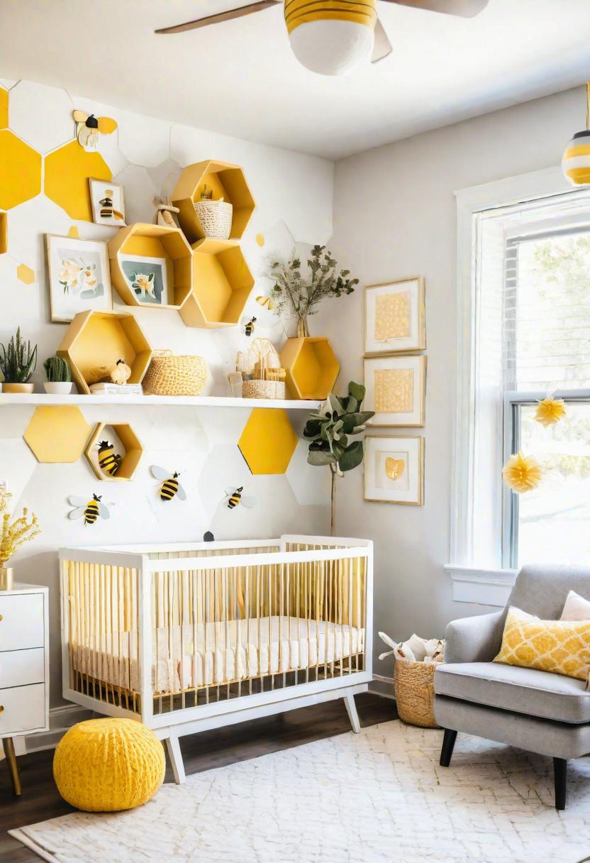 33 Enchanting Girl Nursery Ideas: Chic Decor for Her First Room 32 23. Bee-themed Nursery Decor Ideas-1