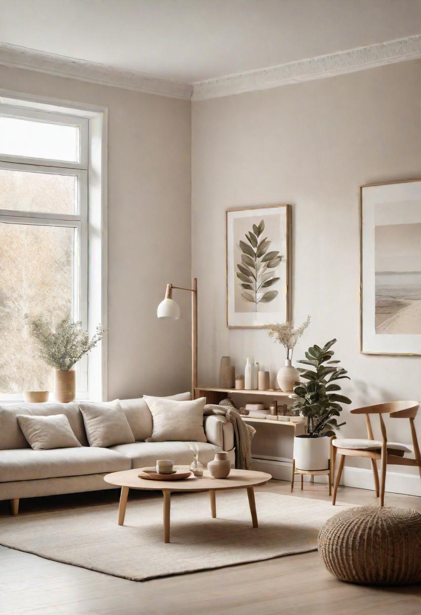 49 Neutral Living Room Ideas: Serenity and Style in Every Detail 3 1. Beige & Wood Living Room-0