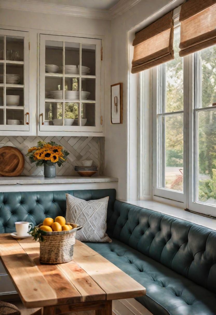 43 Aesthetic Kitchen Ideas to Transform Your Space 20 18. Bench Seating Breakfast Nooks-0