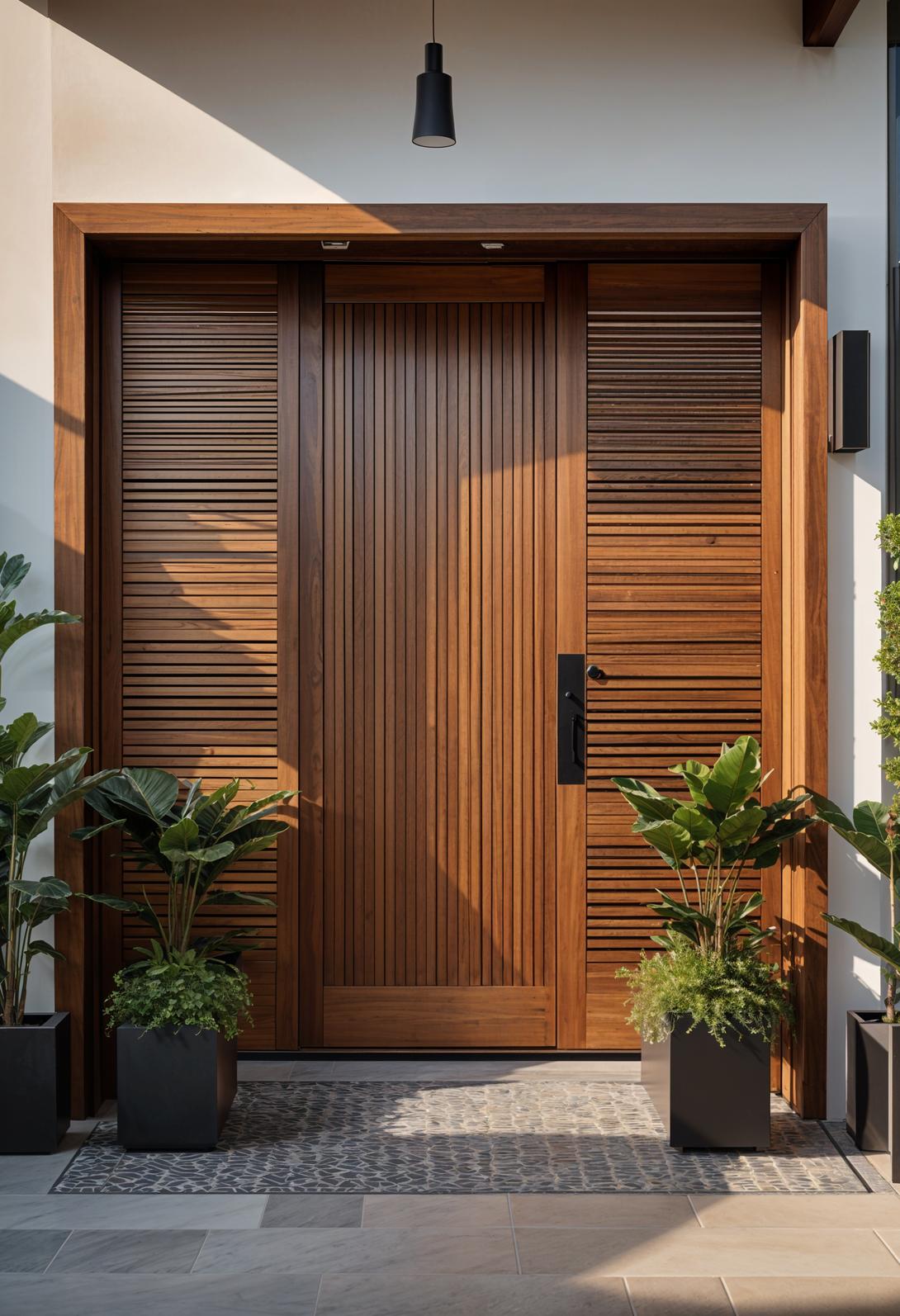 29 Stunning Wooden Door Designs for Main Entrances 58 29. Bi-Fold Wooden Door Designs-0