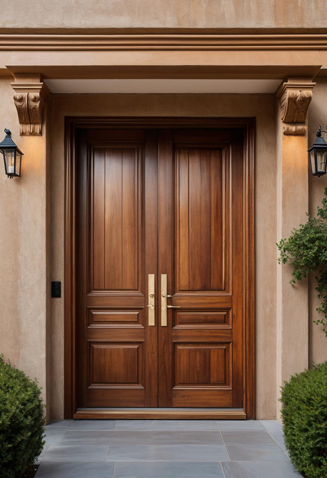 29 Stunning Wooden Door Designs for Main Entrances 59 29. Bi-Fold Wooden Door Designs-1