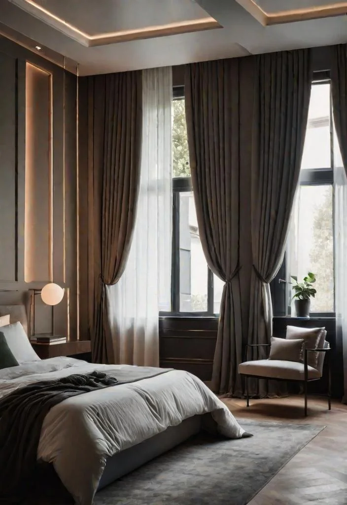 30 gemütliche und inspirierende Gästeschlafzimmer Ideen 14 12. Blackout-Vorhanginstallation für Sleepers-0
