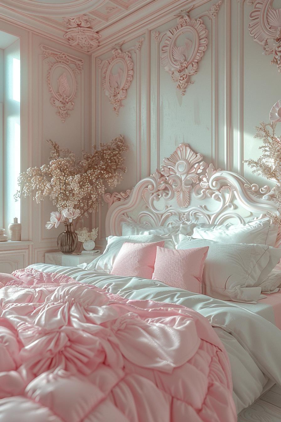 15 dreamy pink coastal bedroom ideas: beach & aesthetics 3 1. Blush pattern Coastal Chic-0