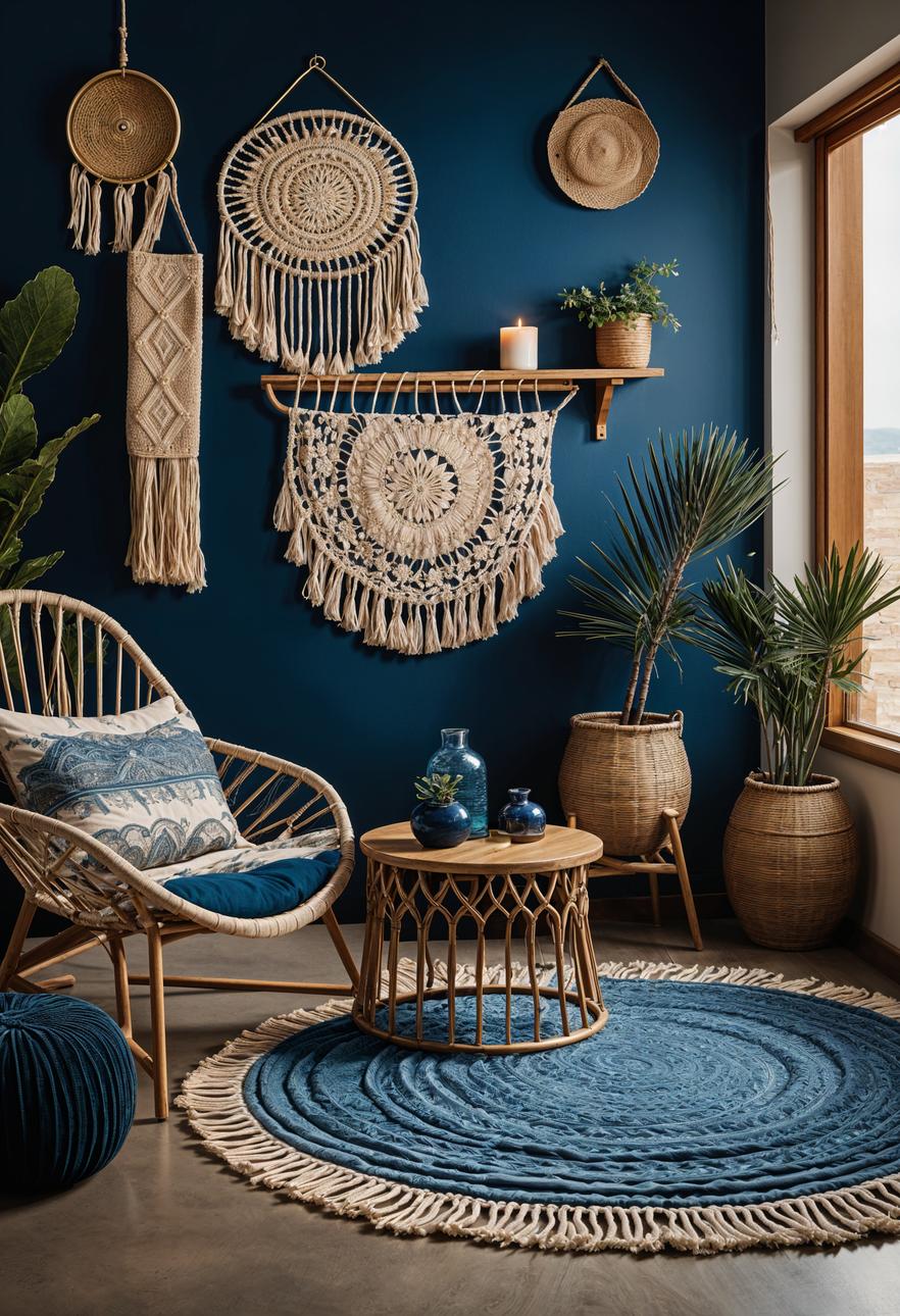 35 Gorgeous Dark Boho Living Room Inspirations 14 8. Bohemian Eclipse Living Room-0