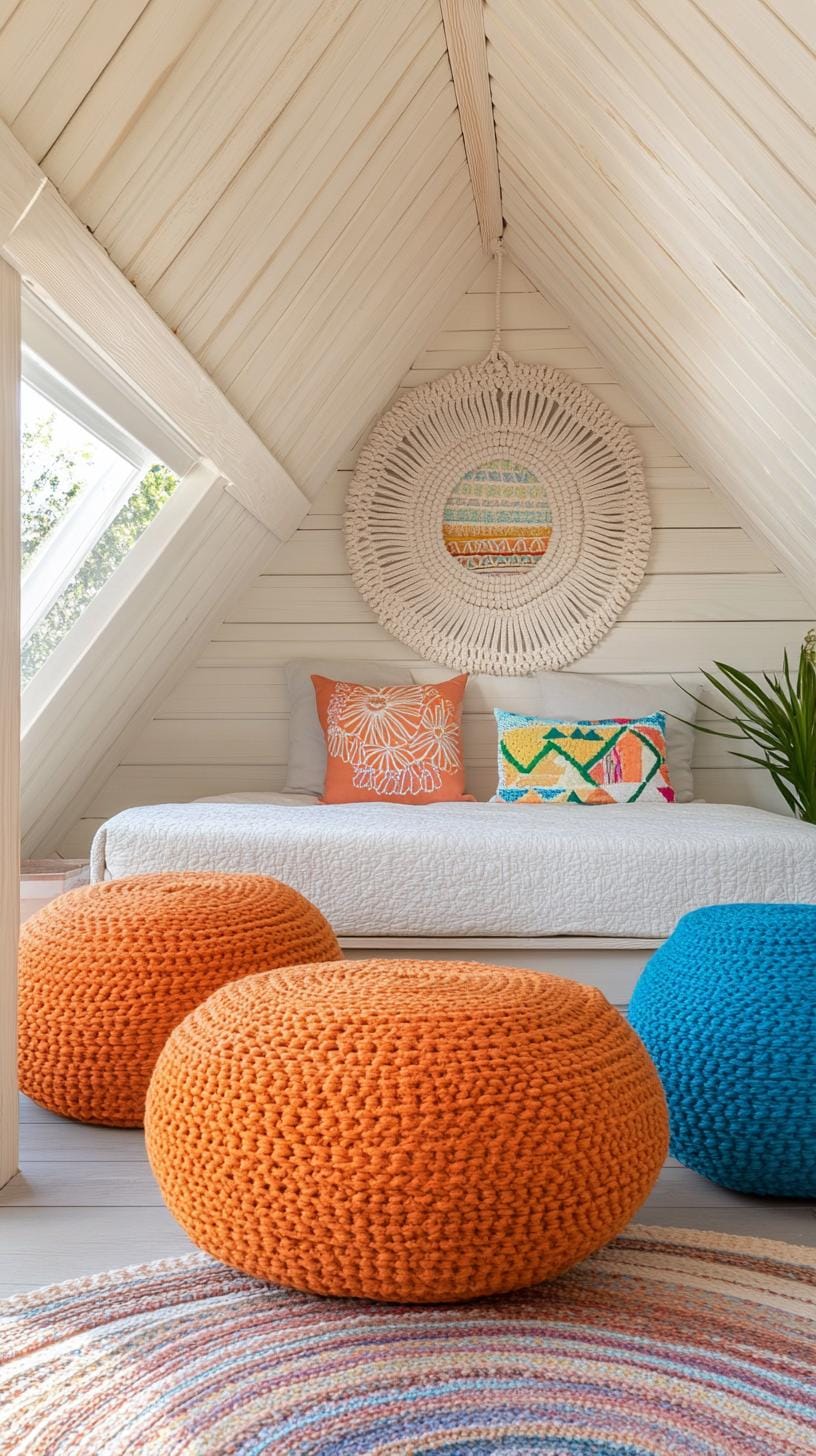 20 super cozy small roof tree bedroom ideas today 8 to explore 8 2. Bohemian Haven with macramé walls and a colorful Persian carpet-2