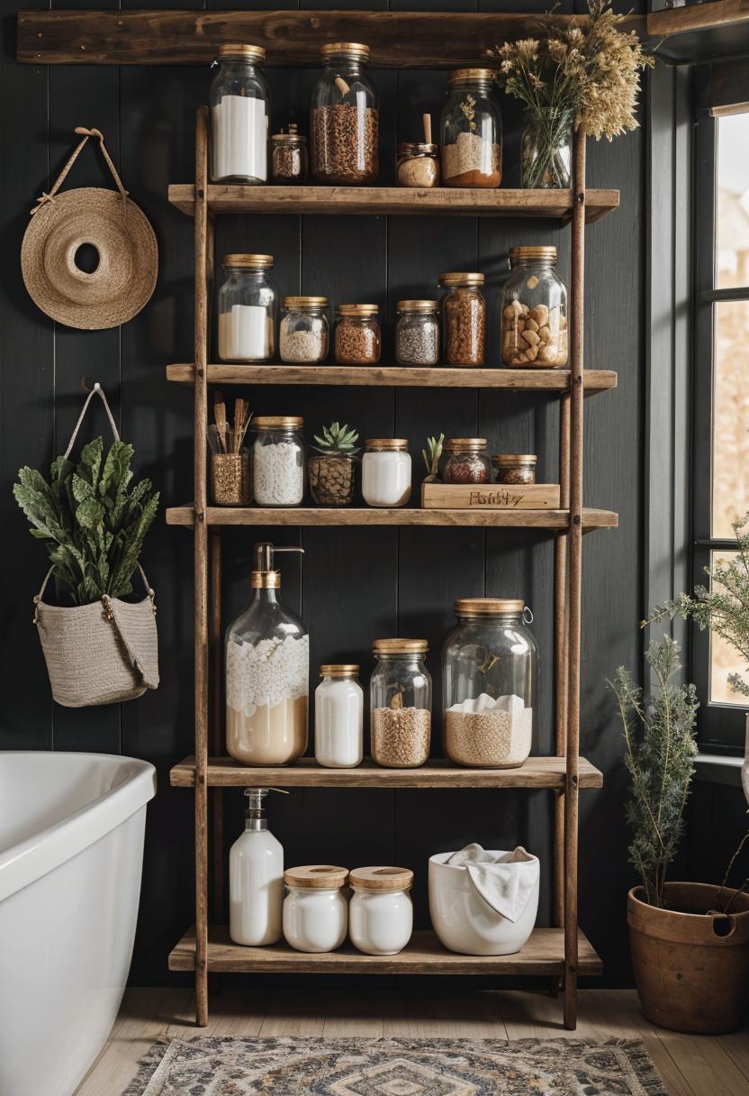 27 Dreamy Boho Bathroom Inspirations for Your Home Makeover 44 25. Boho Bathroom DIY Organizers-0