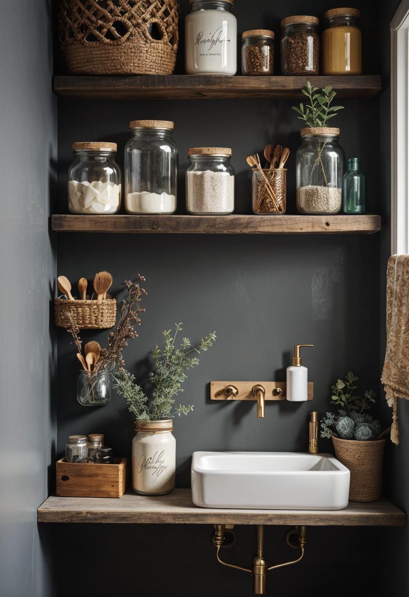27 Dreamy Boho Bathroom Inspirations for Your Home Makeover 45 25. Boho Bathroom DIY Organizers-1