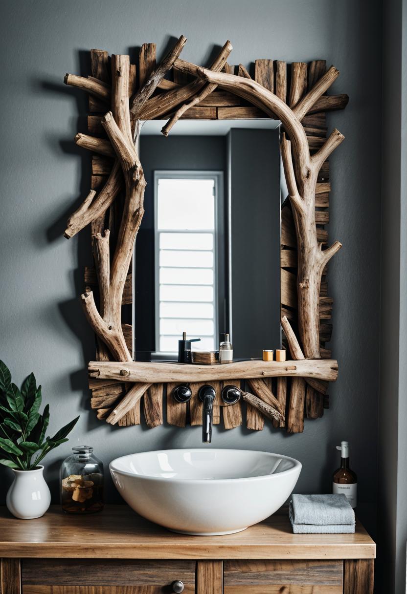 27 Dreamy Boho Bathroom Inspirations for Your Home Makeover 14 8. Boho Bathroom Mirror Project-0