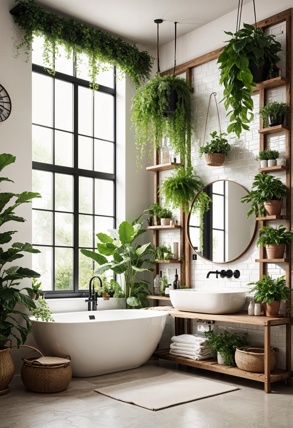20 aesthetic bathroom designs for your home processing 4 1. Boho bathroom oasis inspiration-1