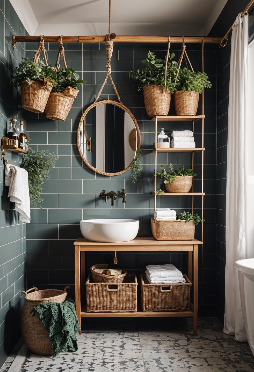 27 Dreamy Boho Bathroom Inspirations for Your Home Makeover 19 11. Boho Bathroom Storage Solutions-0