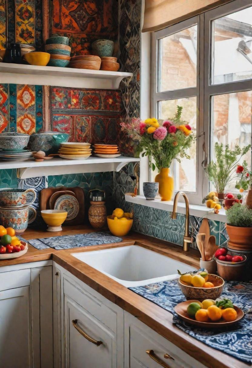 43 Aesthetic Kitchen Ideas to Transform Your Space 42 35. Boho Chic Kitchen Style-2