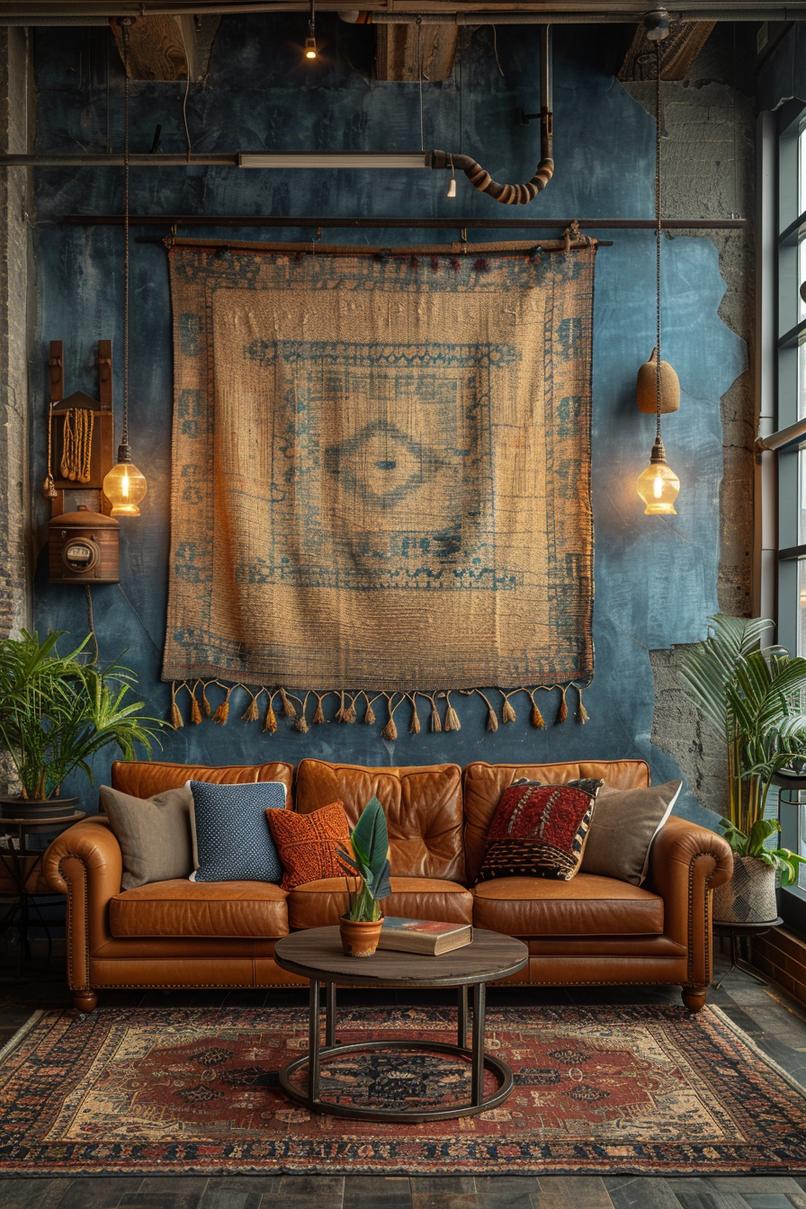 19 beautiful boho in the middle of the century modern living room 59 19. Boho chic living room design-3