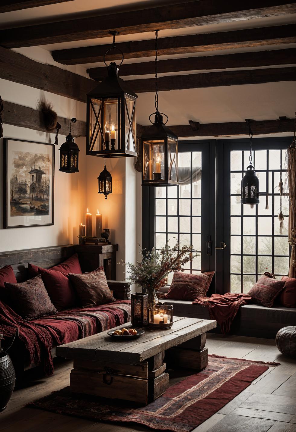 35 Gorgeous Dark Boho Living Room Inspirations 40 24. Boho Chic Rustic Decor-0