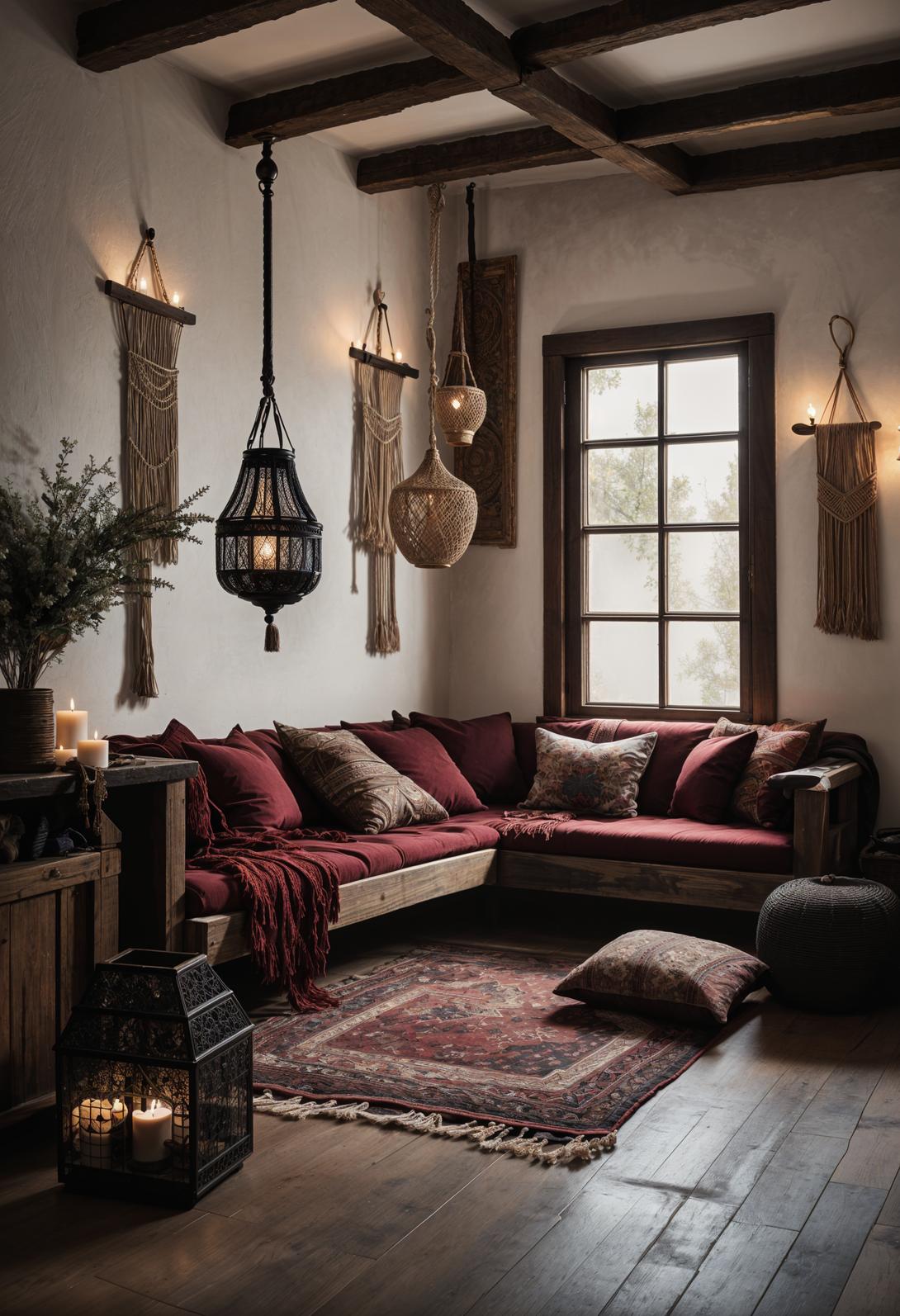 35 Gorgeous Dark Boho Living Room Inspirations 41 24. Boho Chic Rustic Decor-1
