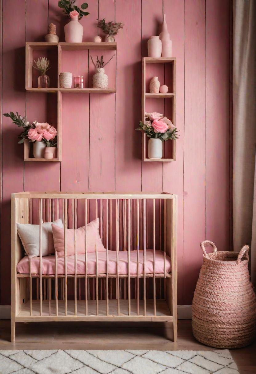 19 Dreamy Pink Boho Kindergarten Ideas: A mixture of warmth, moody and chic Bohemian Style 11 8. Boho Chic Shelf Decor Ideas-1