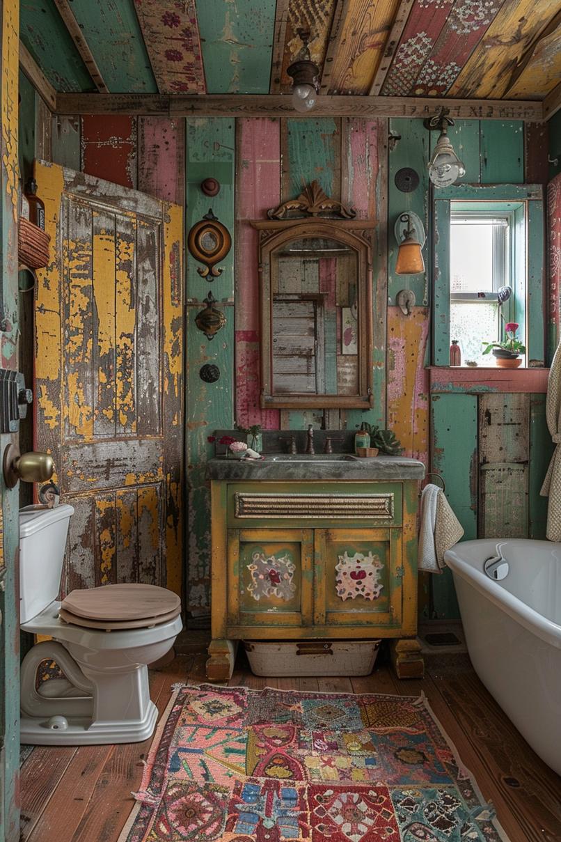 15 beautiful Shiplap bathroom styles to impress your guests 19 8. Boho Chic Shiplap Bathroom Inspire-1